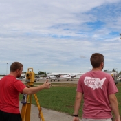 Surveying Class Collaborates in Real-time Project at Airport