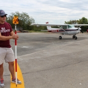 Surveying Class Collaborates in Real-time Project at Airport