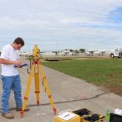 Surveying Class Collaborates in Real-time Project at Airport