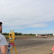 Surveying Class Collaborates in Real-time Project at Airport