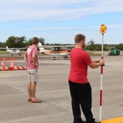 Surveying Class Collaborates in Real-time Project at Airport