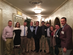 Construction Management students with Dr. Charlie Zhang (center)